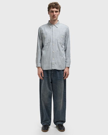 Košeľa Levi's BLUE TAB Striped Long Sleeve Button-Up Work Shirt with Chest Pockets Modrá | 001LH-0001, 1