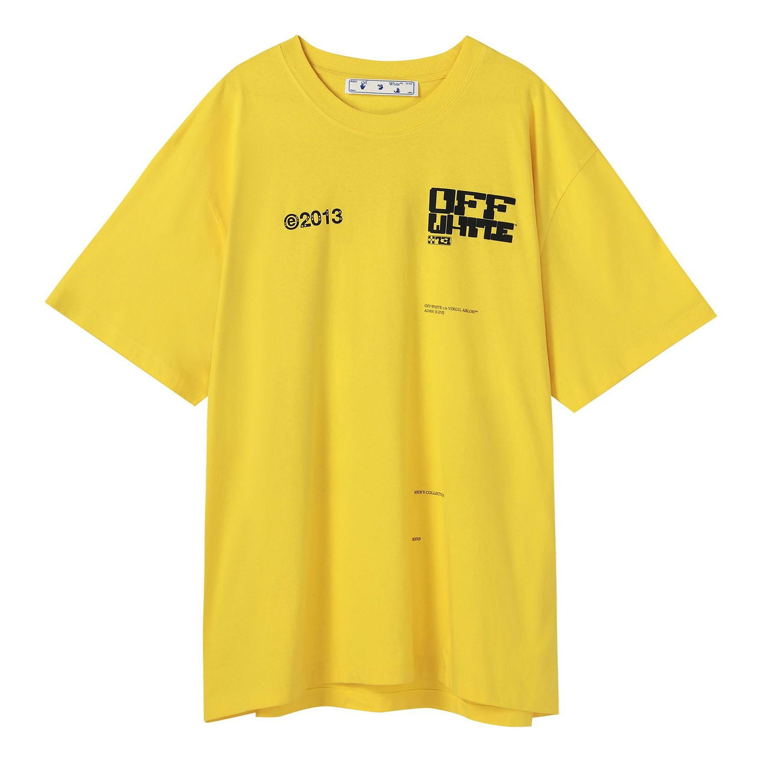 Tričko Off-White SS21 Tech Marker Logo Round Neck T-Shirt Žltá | OMAA038S21JER0081910, 0