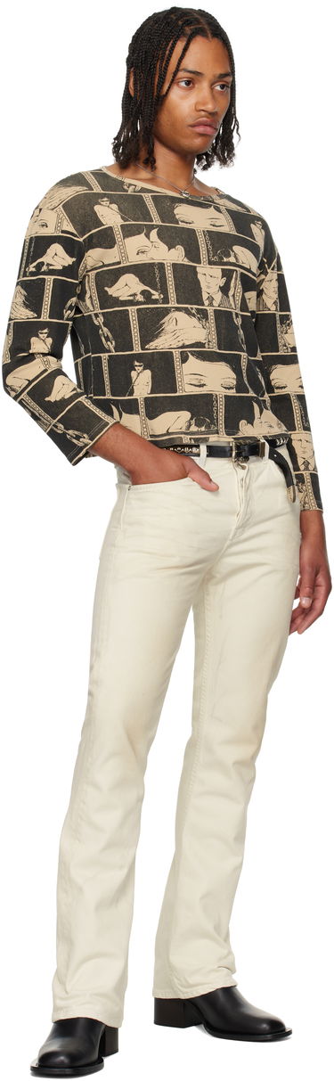 Džínsy Enfants Riches Déprimés Enfants Riches Déprimés Classic Flare Leg Jeans Biela | 050-401, 4