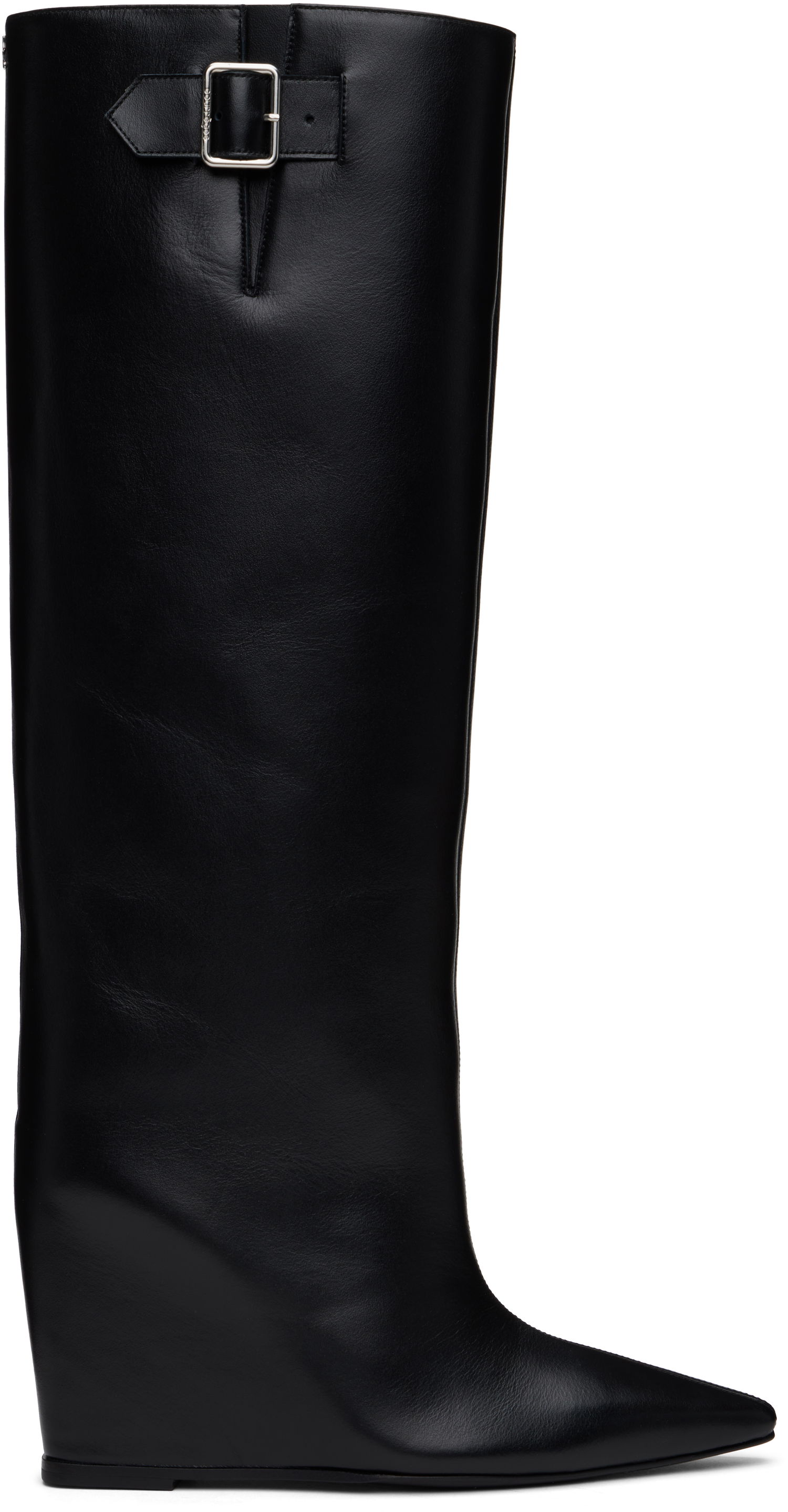 Tenisky a topánky Courrèges Astro Wedged Leather Tall Boots Čierna | 324SBT035CR0017, 0