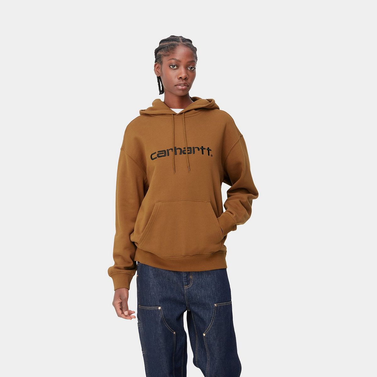 Mikina Carhartt WIP Sweatshirt Deep Hoodie Hnedá | I032695_1QB_XX, 0