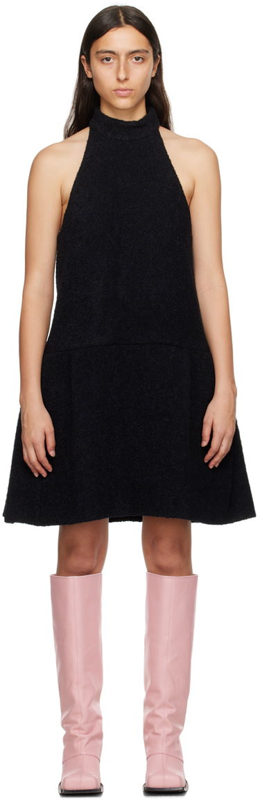 Šaty We11done We11done Pleated Halter Neck Minidress Čierna | WD-OP3-23-106-W-BK, 0