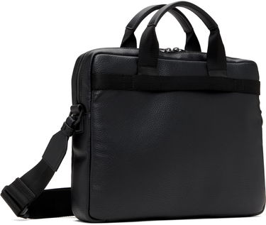 Kabelka BOSS Hugo Grained Faux-Leather Briefcase Čierna | 50541947, 2
