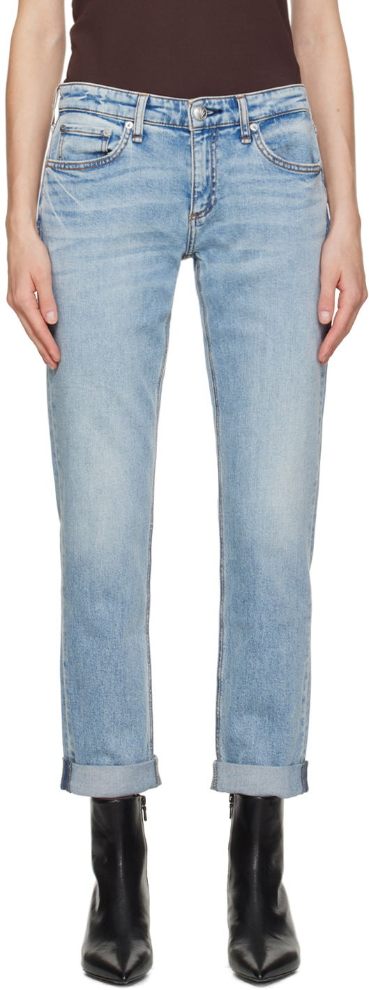Džínsy rag & bone Rag & Bone Dre Boyfriend Jeans Modrá | WDD23H2678FUDA, 0