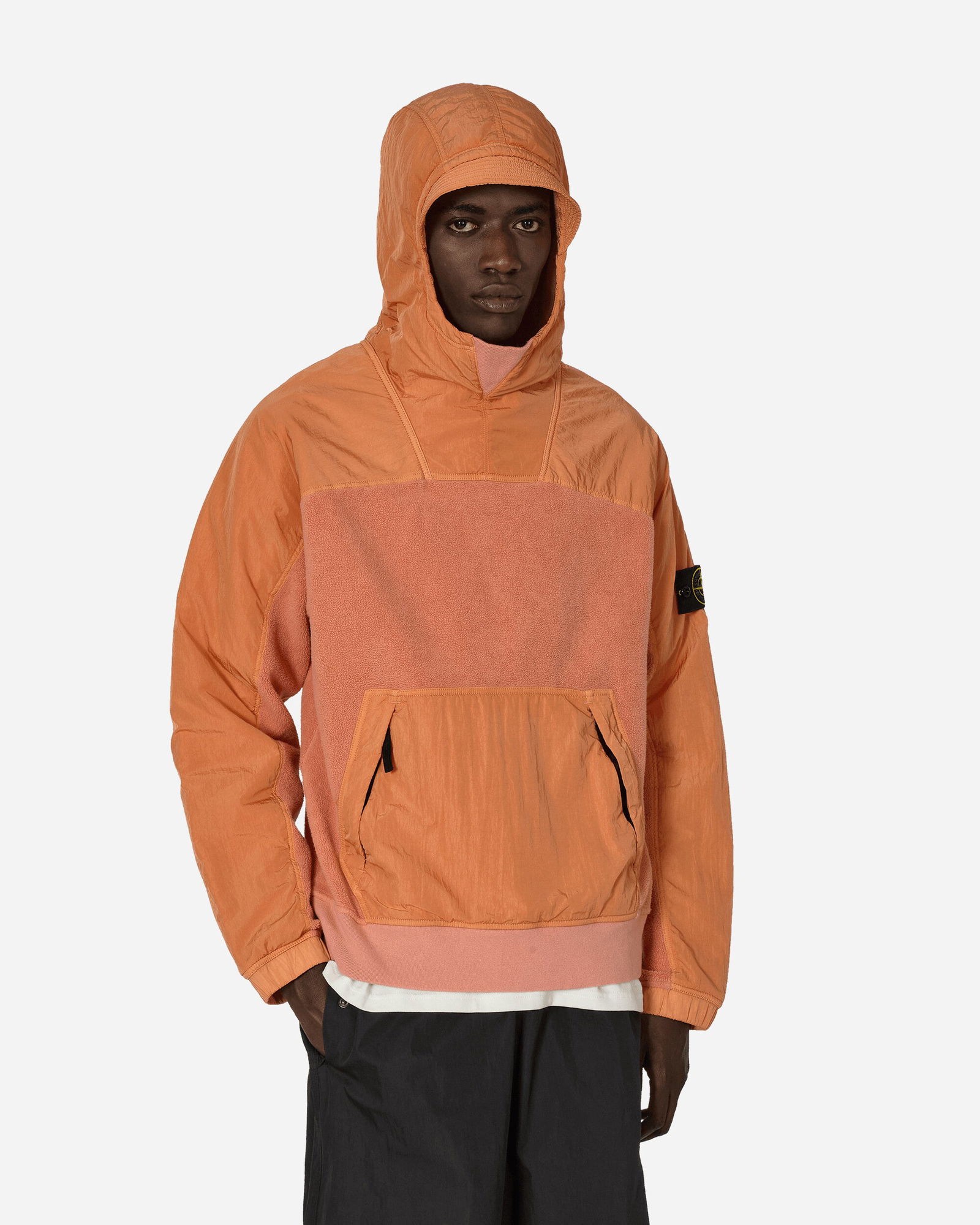 Sherpa Hooded Sweatshirt Orange