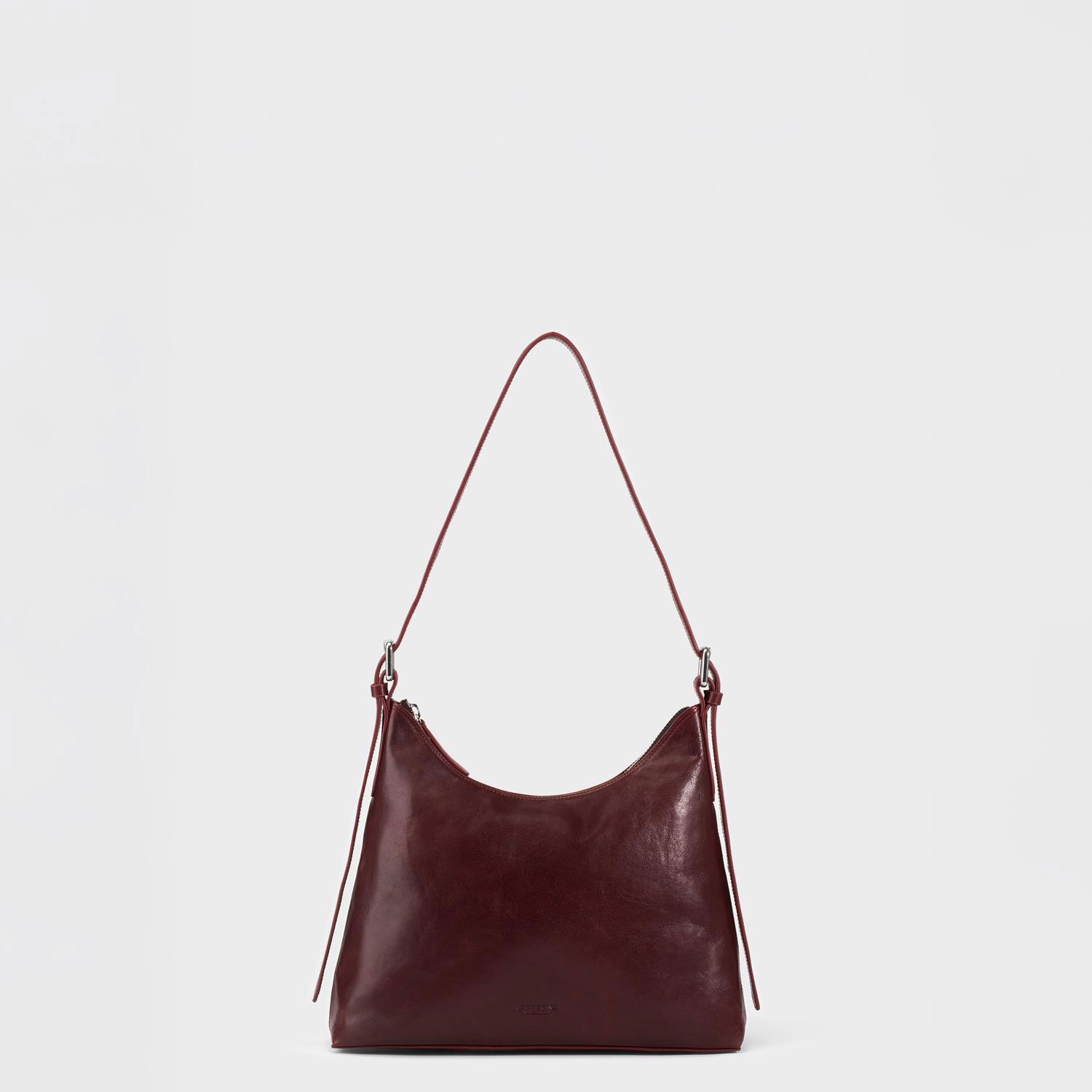 Taška cez rameno Vagabond Vagabond Bari Leather Shoulder Bag Vínová | BN01-001-38, 0