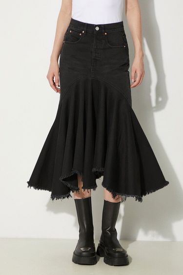 Sukňa VETEMENTS VETEMENTS Denim Midi A-Line Skirt Čierna | WE64SK700B, 0