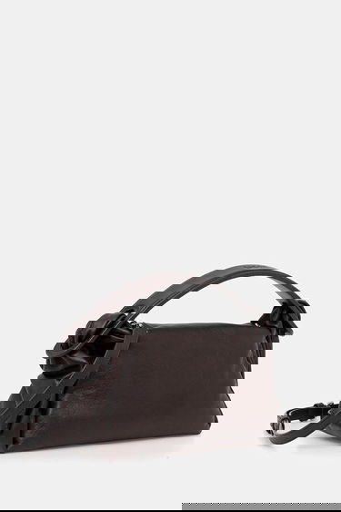 Kabelka KENZO Kenzo Knotted Leather Shoulder Bag Hnedá | FE62SA818L01, 1