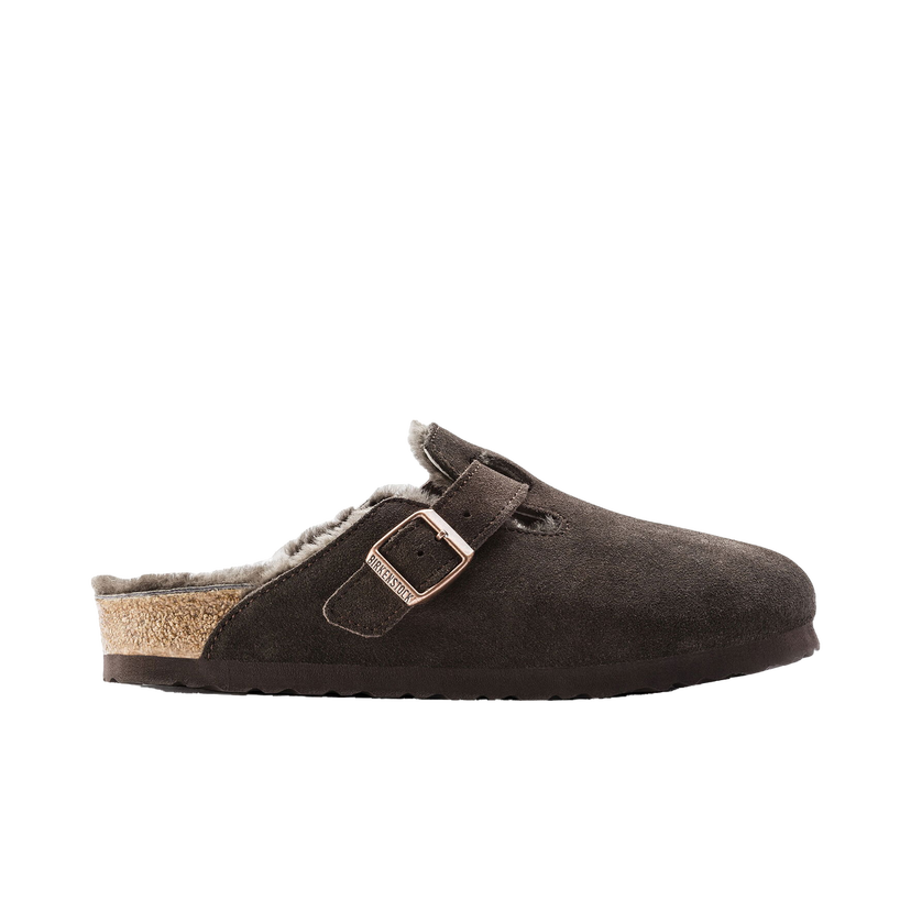 Tenisky a topánky Birkenstock Boston Shearling Suede Mocha Brown Hnedá | 1006408/1006409