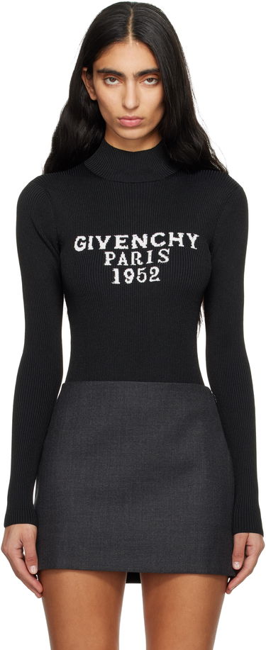 Body Givenchy Givenchy Fine Rib Signature Bodysuit Čierna | BWB05K4ZSK001, 0