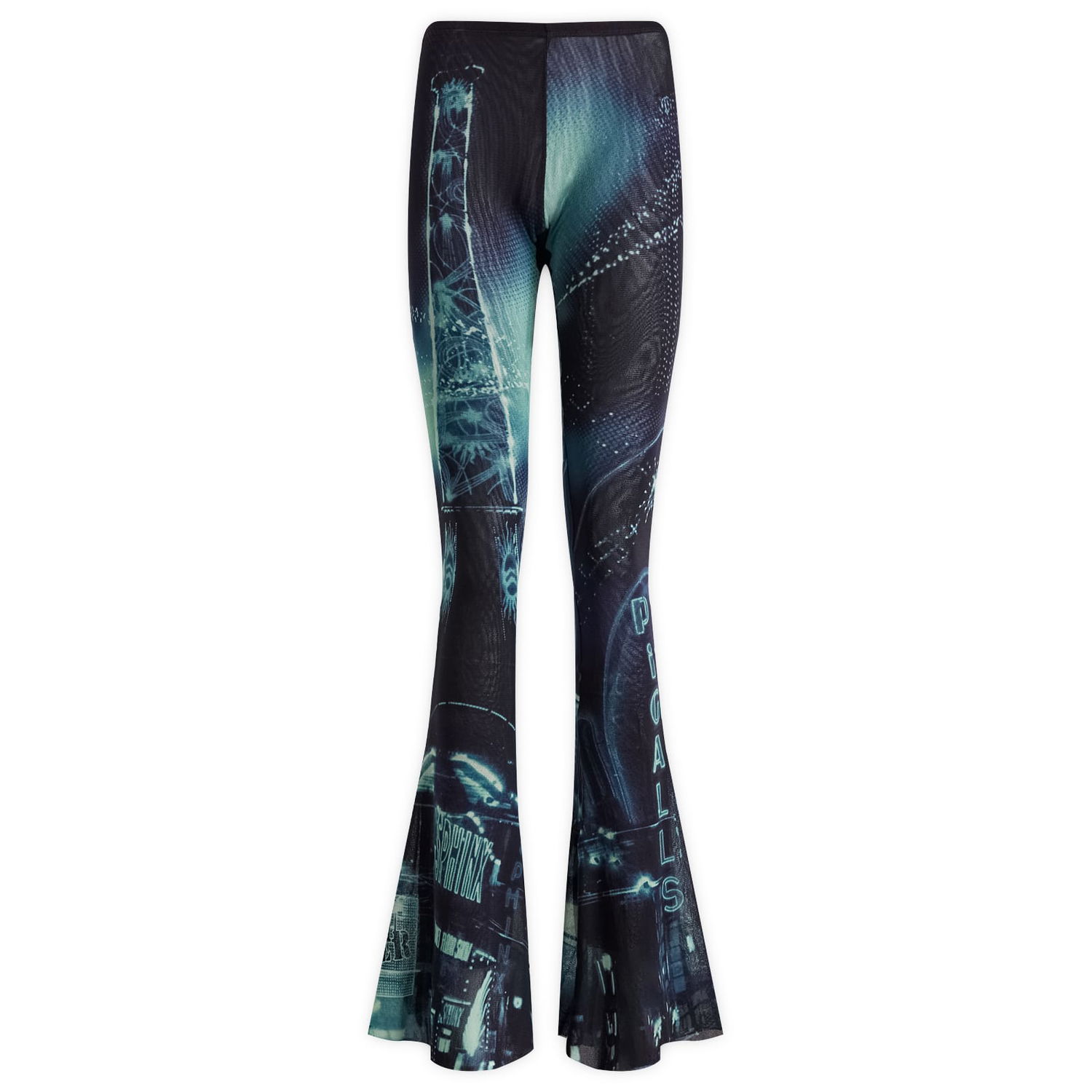Legíny Jean Paul Gaultier Pigalle Print Mesh Trousers Čierna | 2430FPA157T55259560100, 1