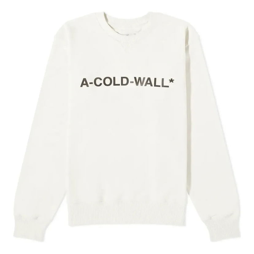 Sveter A-COLD-WALL* A-COLD-WALL* Essential Logo Crewneck Sweatshirt Biela | ACWMW056-BONE