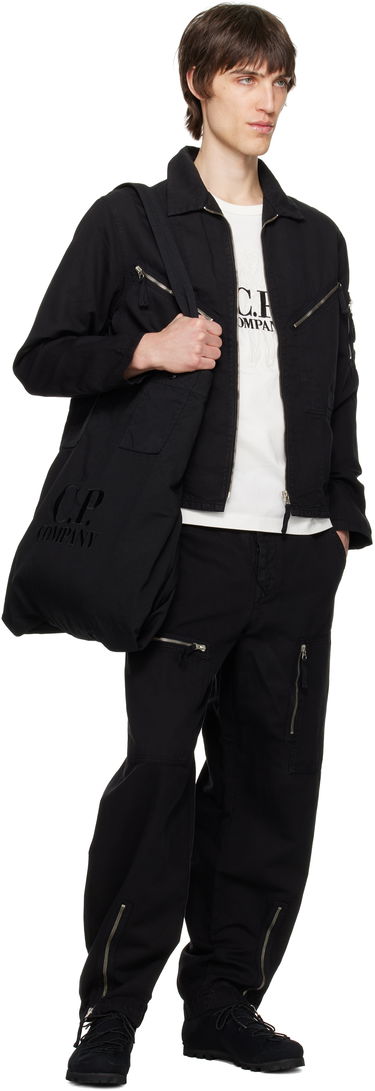 Cargo nohavice C.P. Company C.P. Company Cotton Linen Cargo Pants Čierna | 18CMPA104A-006273G, 3