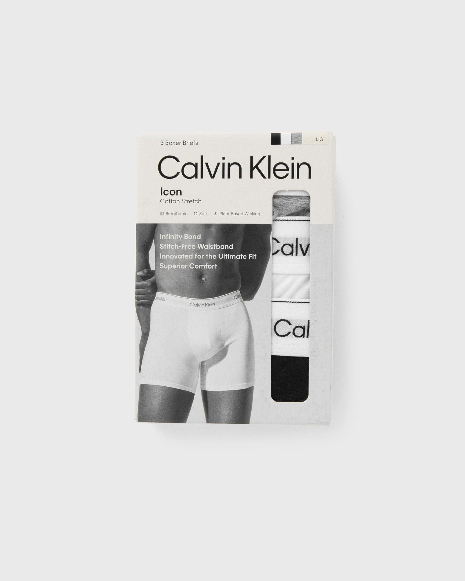Boxerky CALVIN KLEIN CK Underwear Boxer Brief Icon Cotton Stretch 3-Pack XXL Rôznofarebný | LV00NB4394MP1, 1