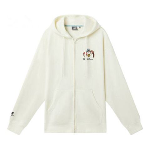 Mikina New Balance Cartoon Print Hoodie Biela | MDA47013-IV