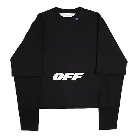 Sveter Off-White Long Sleeve Sweatshirt Čierna | OMAB022E184050031001