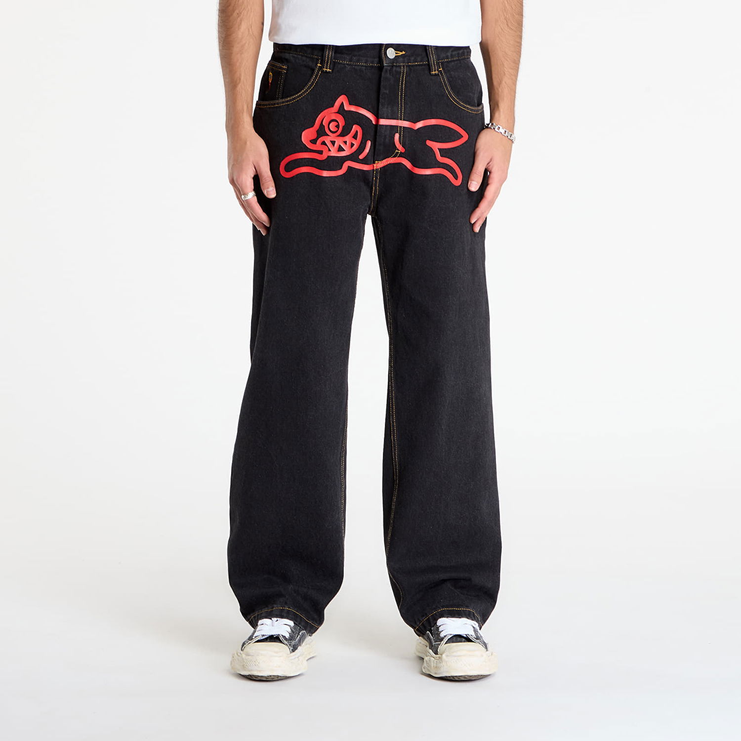 Džínsy BILLIONAIRE BOYS CLUB Running Dog Double Scoop Denim Pant Čierna | ICD002 Black, 0