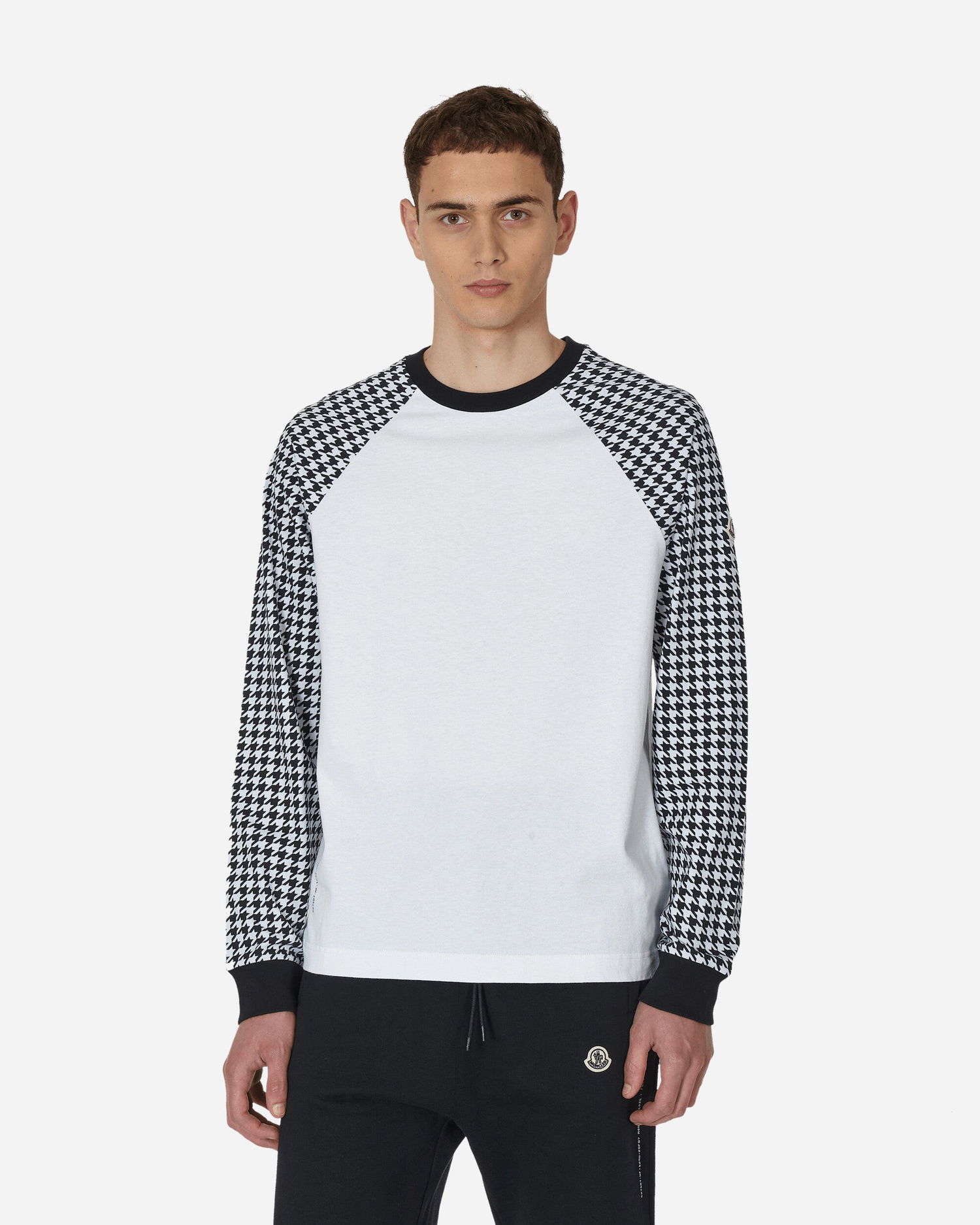 Tričko Moncler FRGMT Houndstooth T-Shirt Biela | 8D00003M3265 F90, 0