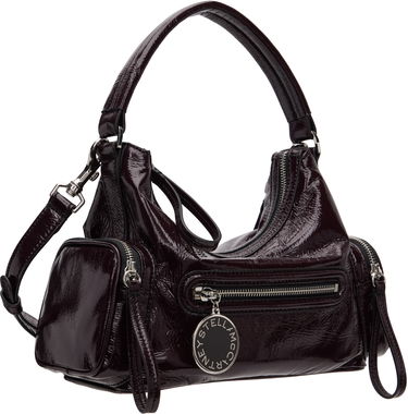 Taška cez rameno Stella McCartney Stella McCartney Dartmoor Patent Crossbody Bag Vínová | 7B0179WP0632, 1