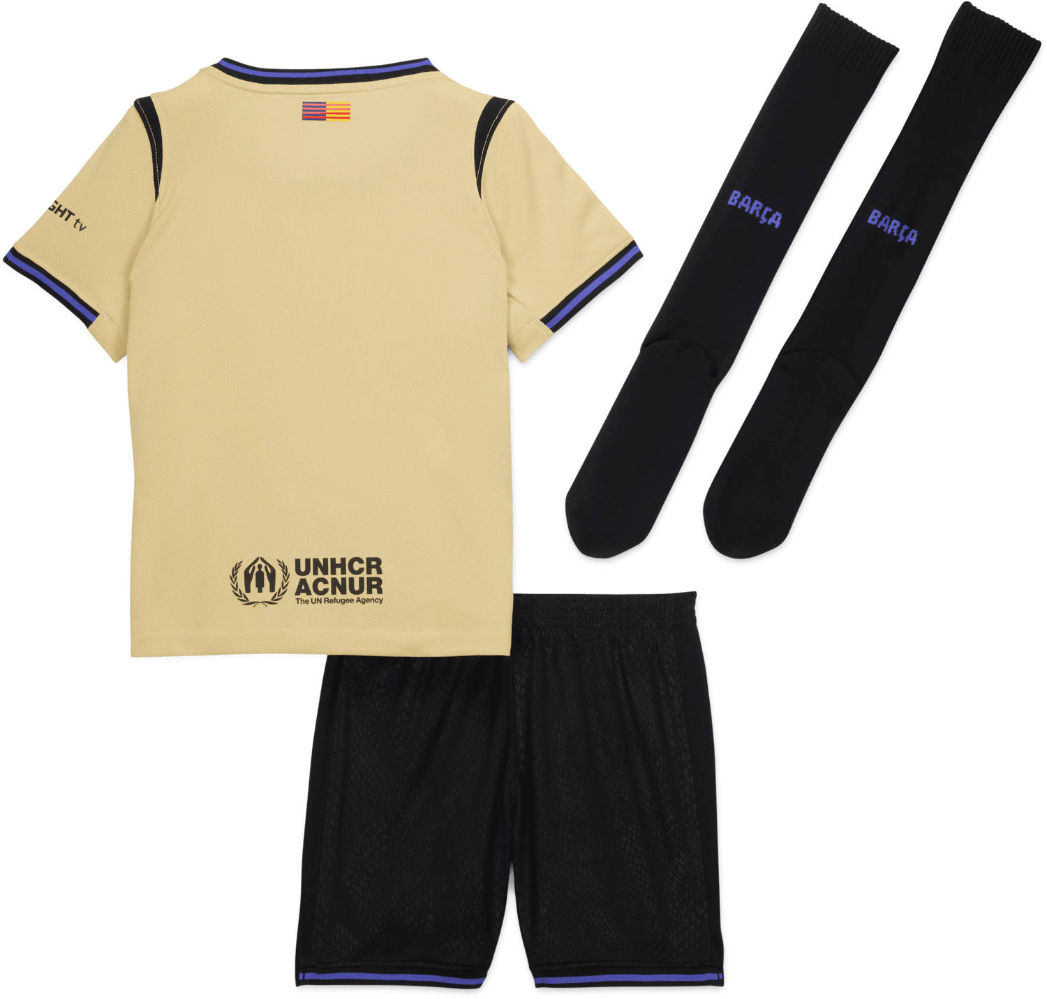 Dres Nike FC Barcelona Dri-FIT Minikit Away Jersey Set 2025/26 Žltá | hj5618-784, 1