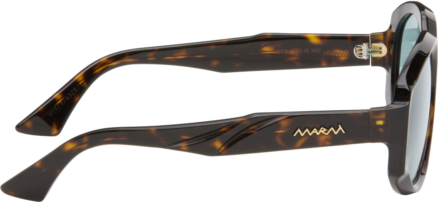 Slnečné okuliare Marni RETROSUPERFUTURE Edition Arithiel Tortoiseshell Sunglasses with Light Blue Lenses Hnedá | UYX, 1