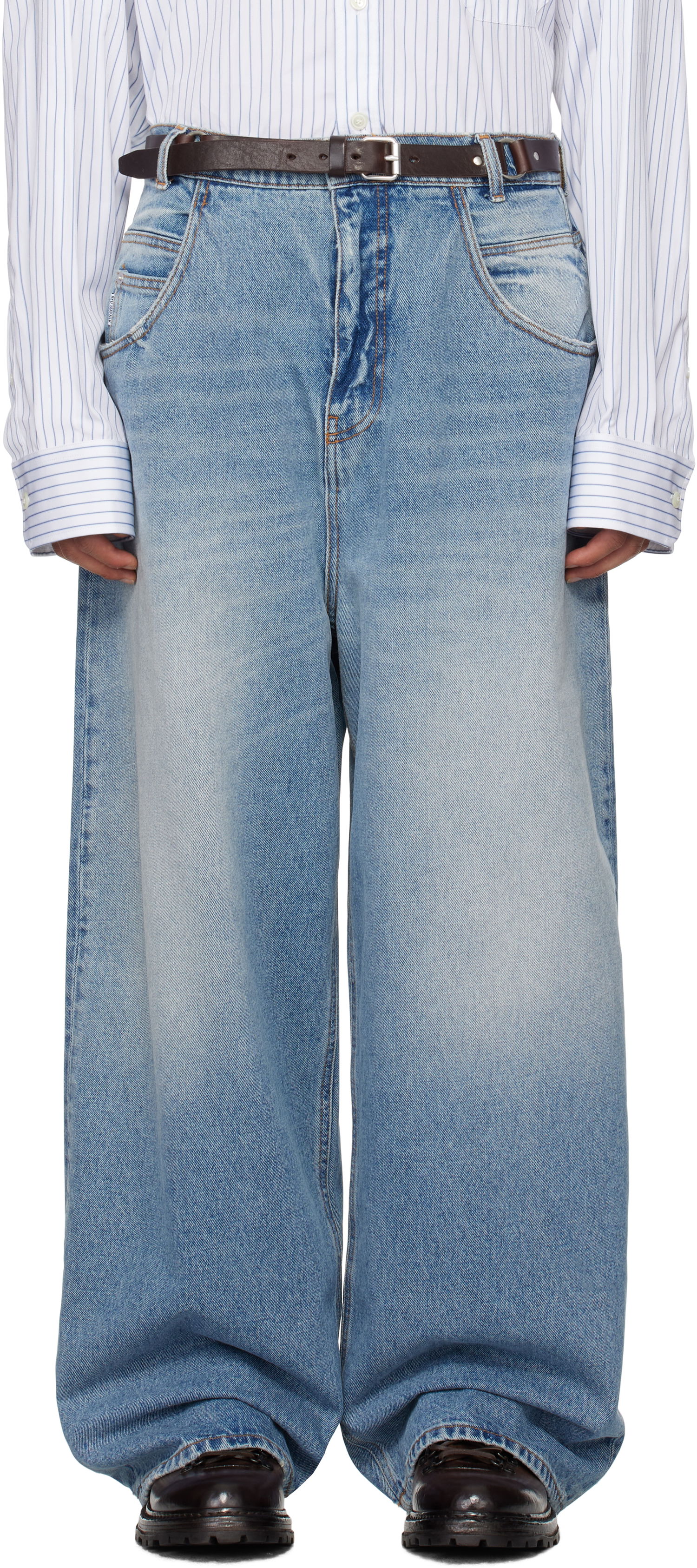Džínsy HED MAYNER Faded Jeans Modrá | HMMZ67001T-HZ139, 0