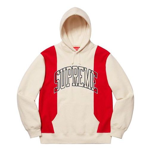 Mikina Supreme Paneled Arc Hooded Sweatshirt by Supreme Béžová | SUP-FW19-441