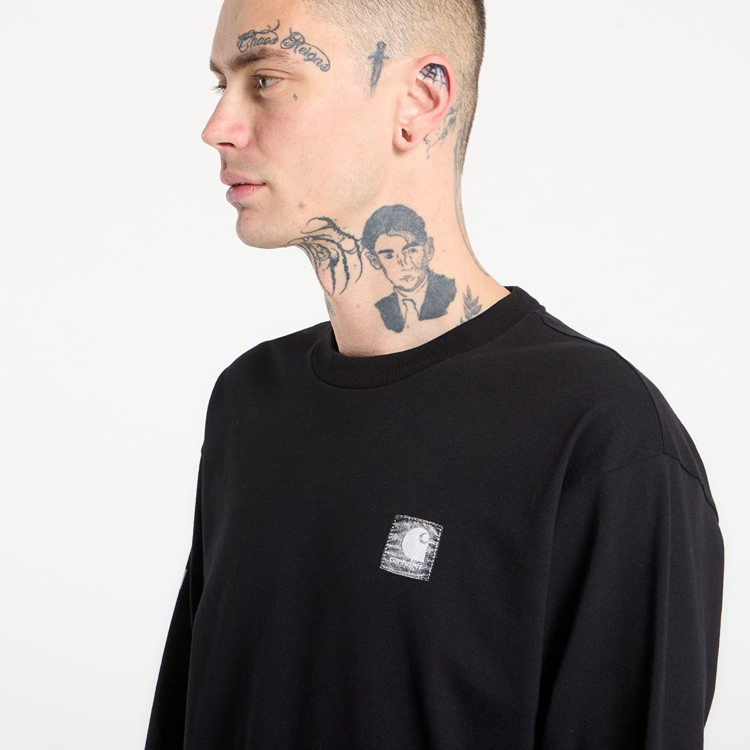 Tričko Carhartt WIP Long Sleeve Archive Script T-Shirt Čierna | I036002.89XX, 1