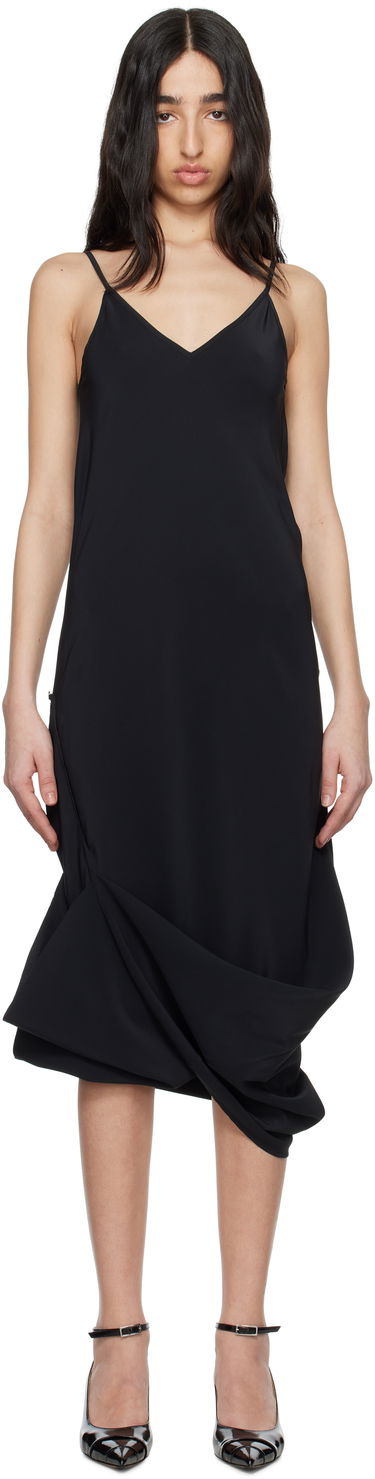 Šaty Maison Margiela MM6 Maison Margiela Silk Maxi Slip Dress Čierna | S62DG0047 M35441, 0