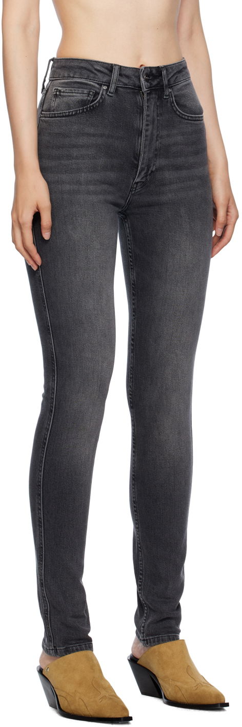 Džínsy Anine Bing Beck Slim-Fit Jeans Šedá | A-06-0141-059, 1