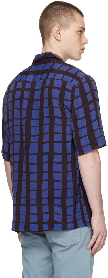 Košeľa Paul Smith Paul Smith Check Short Sleeve Shirt Modrá | M1R-905U-K01897-47, 2