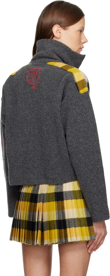 Bunda Vivienne Westwood Vivienne Westwood Logo Plaid-Panel Zip-Up Jacket Rôznofarebný | 1803006Z-Y0042-, 2