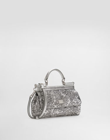 Kabelka Dolce & Gabbana Small Sicily Brocade Handbag Metalická | BB7116BR81780998, 2