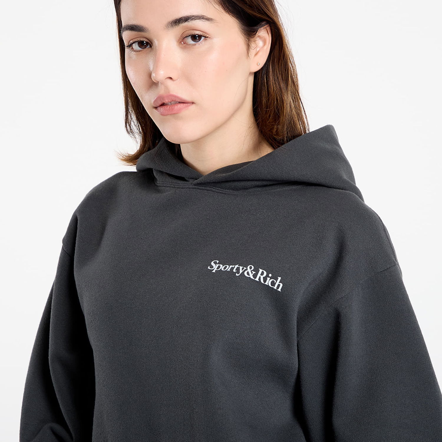 Mikina Sporty & Rich Sporty & Rich Health Is Wealth Soft Hoodie Šedá | ST084625300BA02, 1