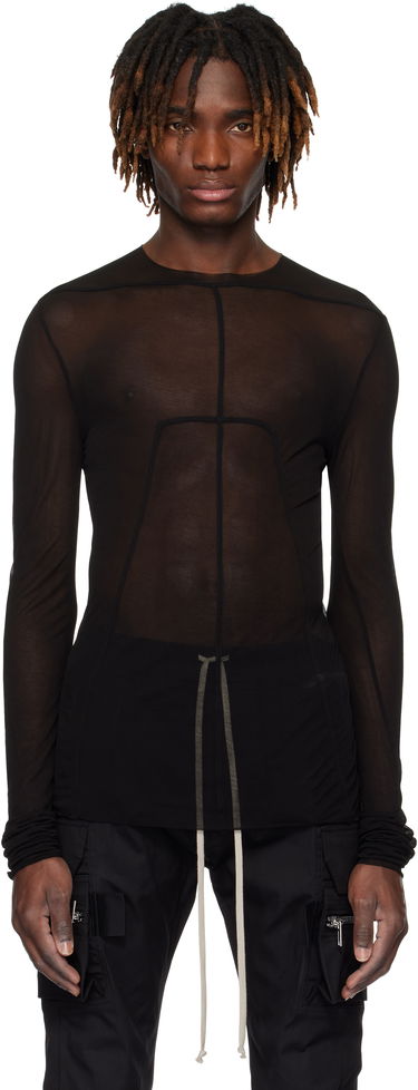 Tričko Rick Owens Rick Owens Hollywood Edfu Mesh T-Shirt Čierna | RU01E5271 JCR, 0