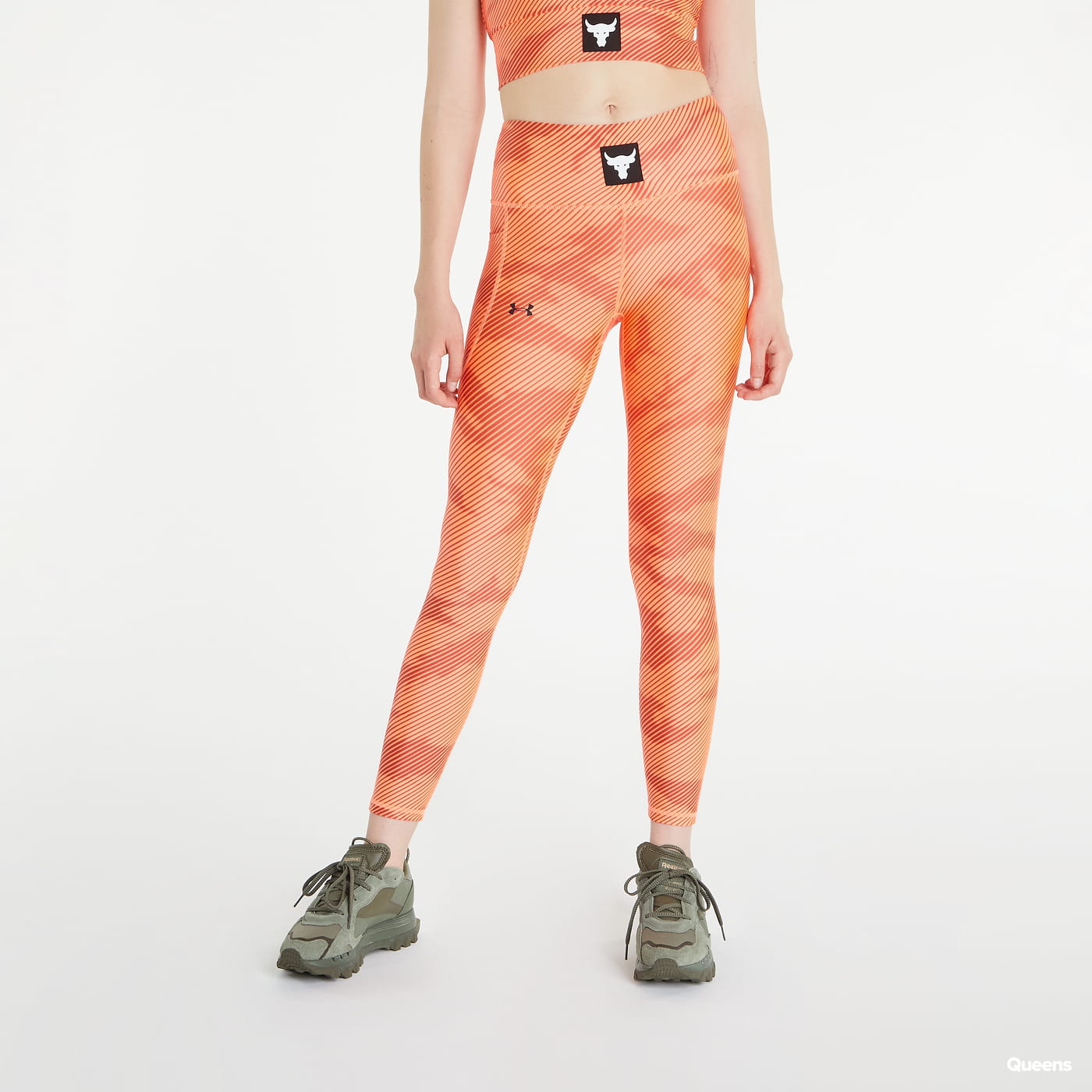 Legíny Under Armour Project Rock HG Ankle Leggings Oranžová | 1369954-824, 0