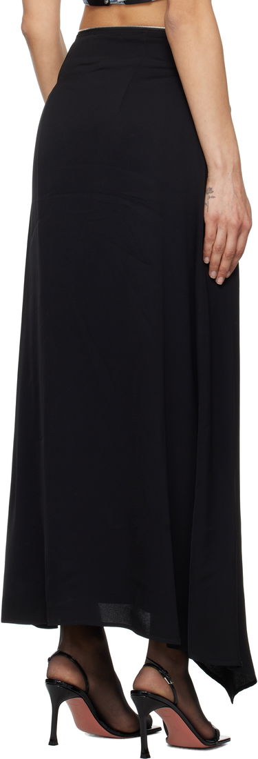 Sukňa Nanushka Nanushka Zella Maxi Asymmetrical Zip Skirt Čierna | NW25RSSK19299, 2