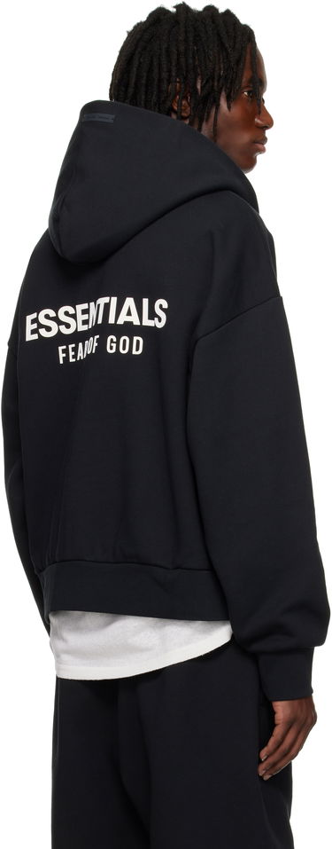 Mikina Fear of God ESSENTIALS Classic Full Zip-Up Hoodie Čierna | 192AS254780F, 2