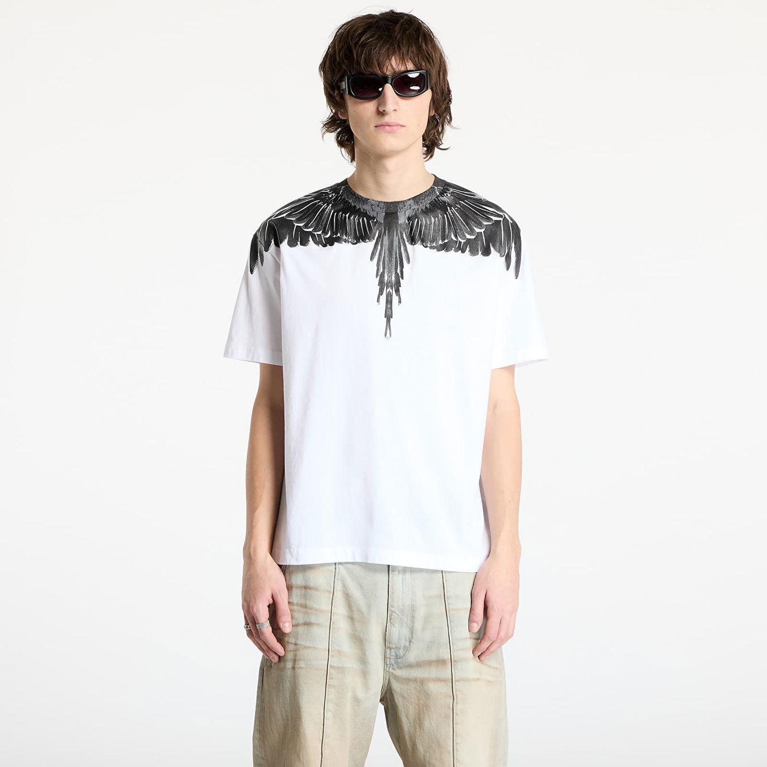 Tričko Marcelo Burlon Marcelo Burlon Icon Wings Basic T-Shirt Biela | CMAA056C99JER0040110, 0