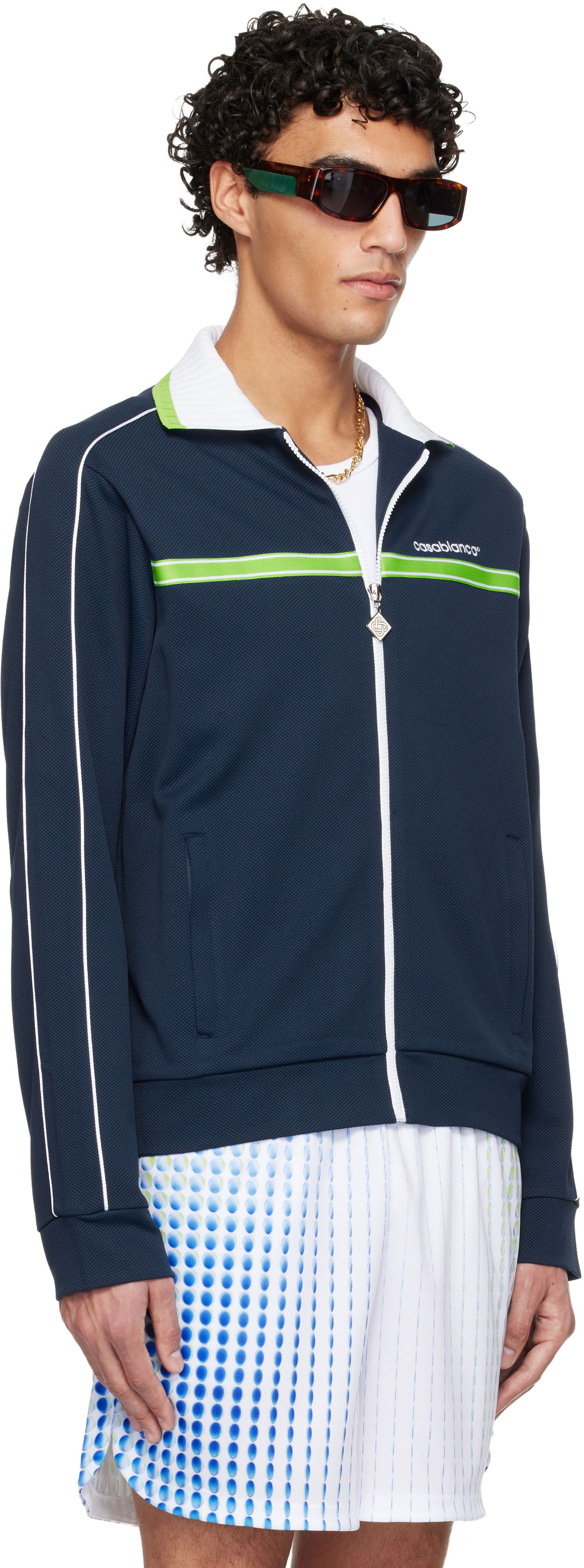 Bunda Casablanca Pique Track Jacket Rôznofarebný | M-SP26-JTP-391-01, 1