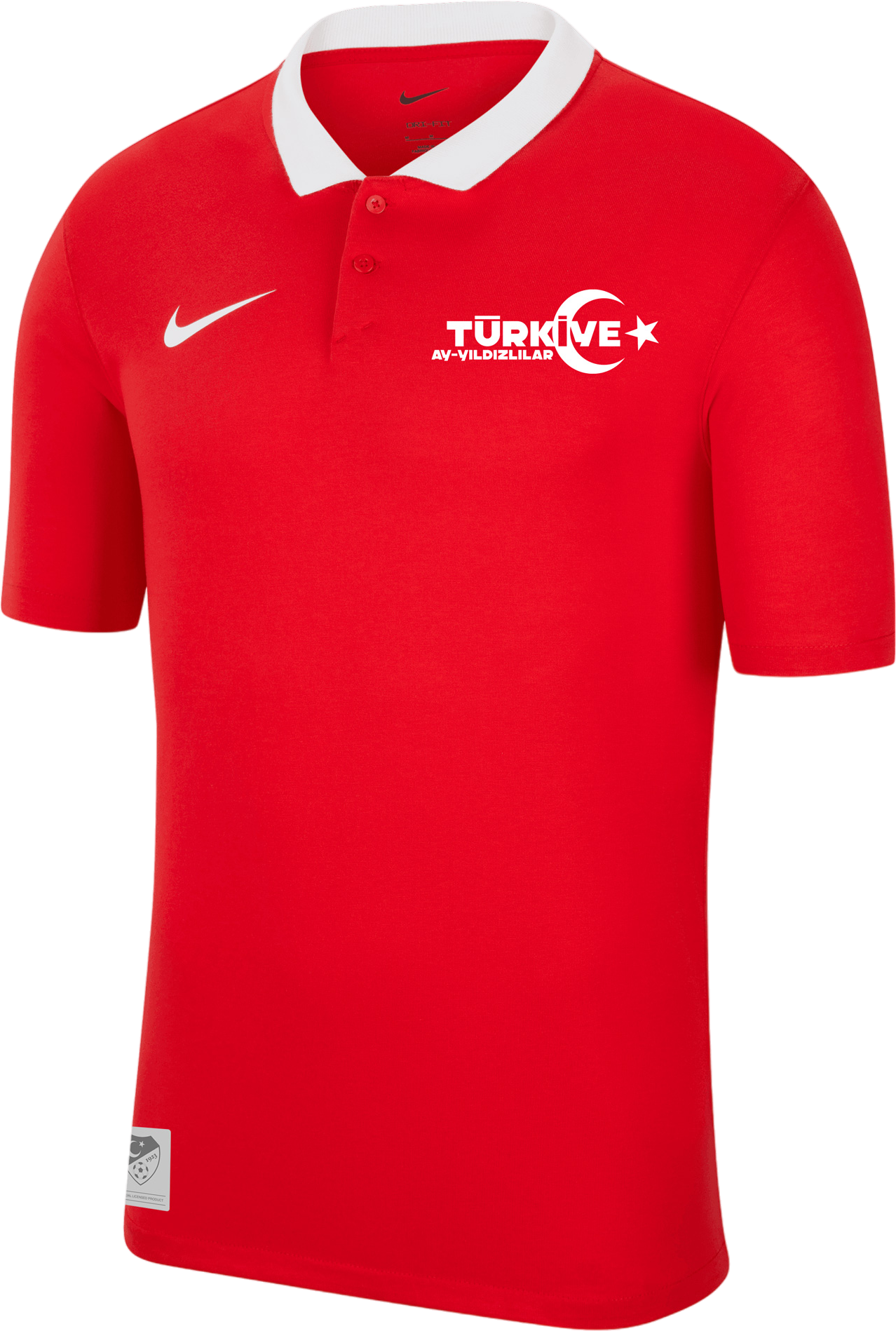 Polo tričko Nike Polo Shirt with White Collar Turkey National Team EC 2024 Červená | tffrcw6933-tffrcw6933, 0
