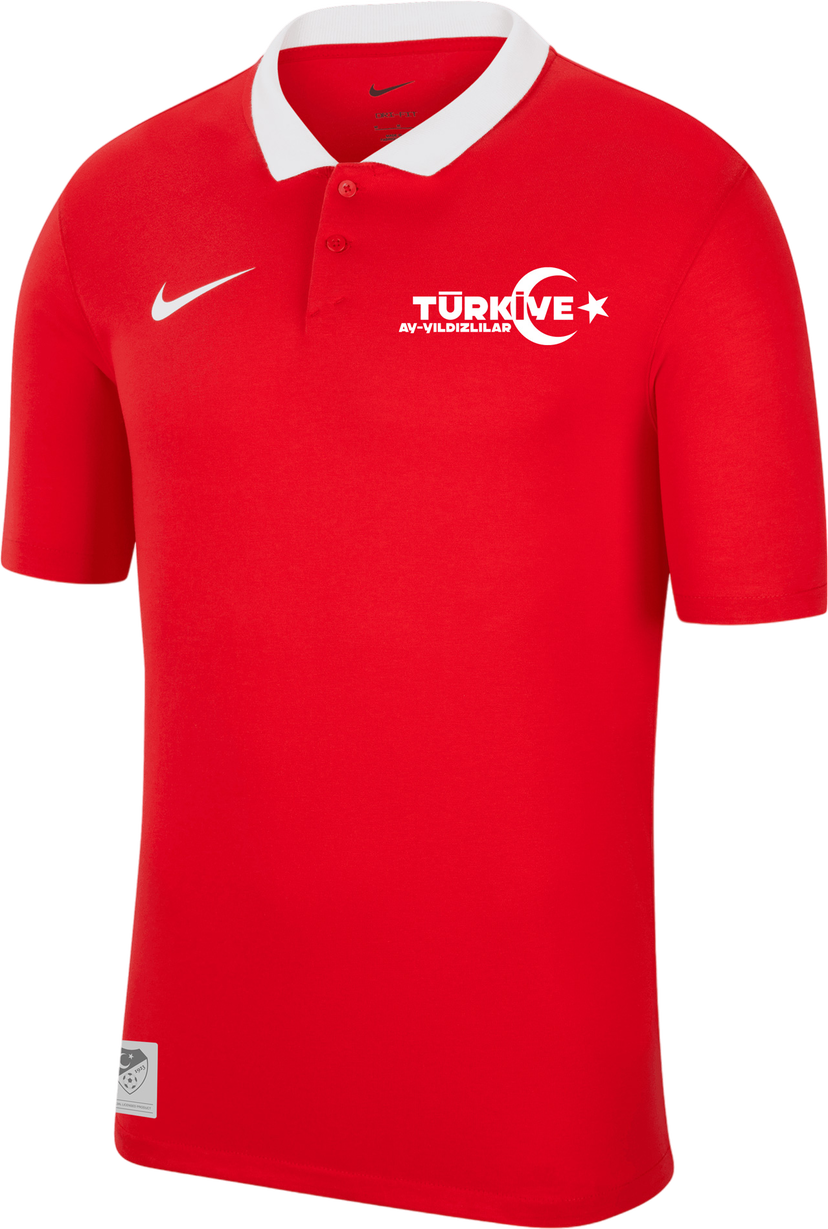 Polo tričko Nike Polo Shirt with White Collar Turkey National Team EC 2024 Červená | tffrcw6933-tffrcw6933