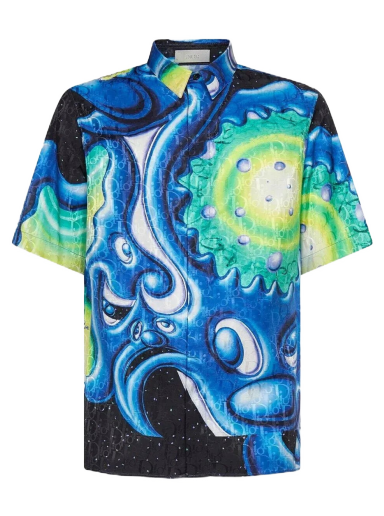 Kenny Scharf x Silk Oblique Logo Shirt