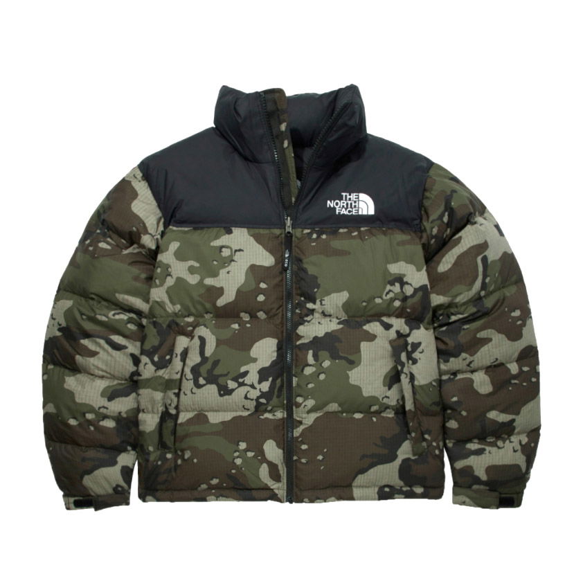Prešívaná bunda The North Face 1996 Retro Nuptse Packable Jacket Woodland Camo Zelené | NJ1DM62H, 0