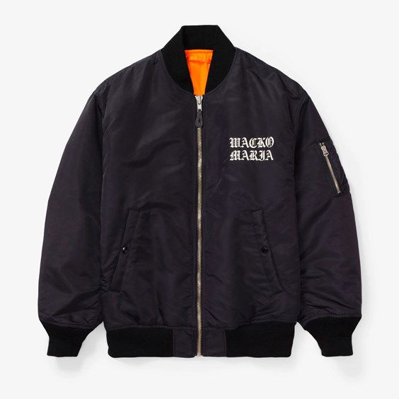 Bunda WACKO MARIA Ma-1 Flight Jacket Čierna | 22FW-WMO-ML16, 0