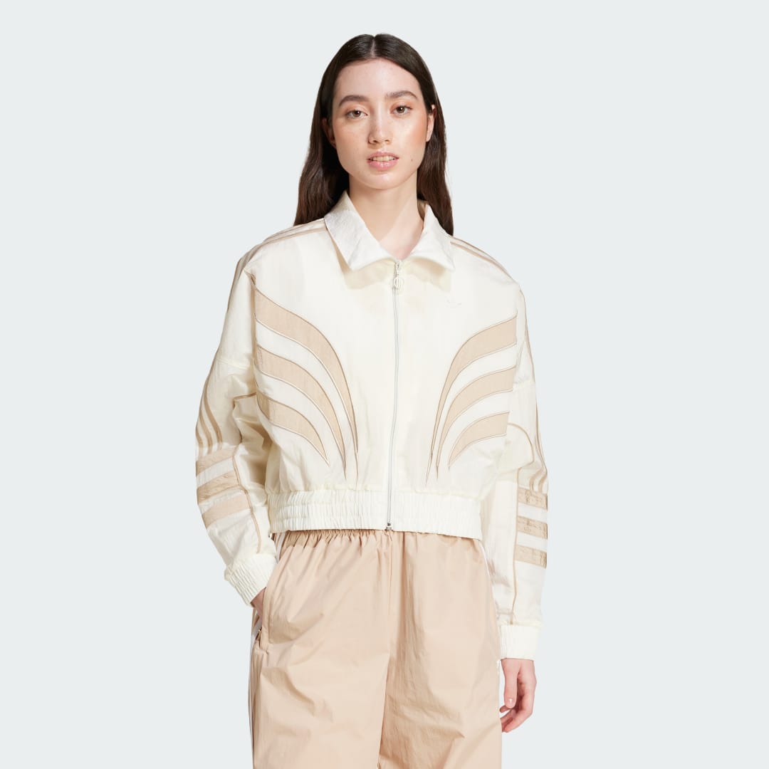 Bunda adidas Performance Atlanta Cut Line Loose Nylon Biela | IY9239, 0