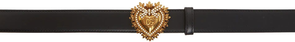 Opasok Dolce & Gabbana Black Devotion Belt Čierna | BE1315 AK861, 0