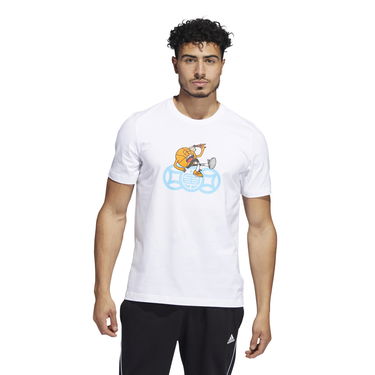 Tričko adidas Performance Graphic Print Sports T-Shirt Biela | HC6894, 0