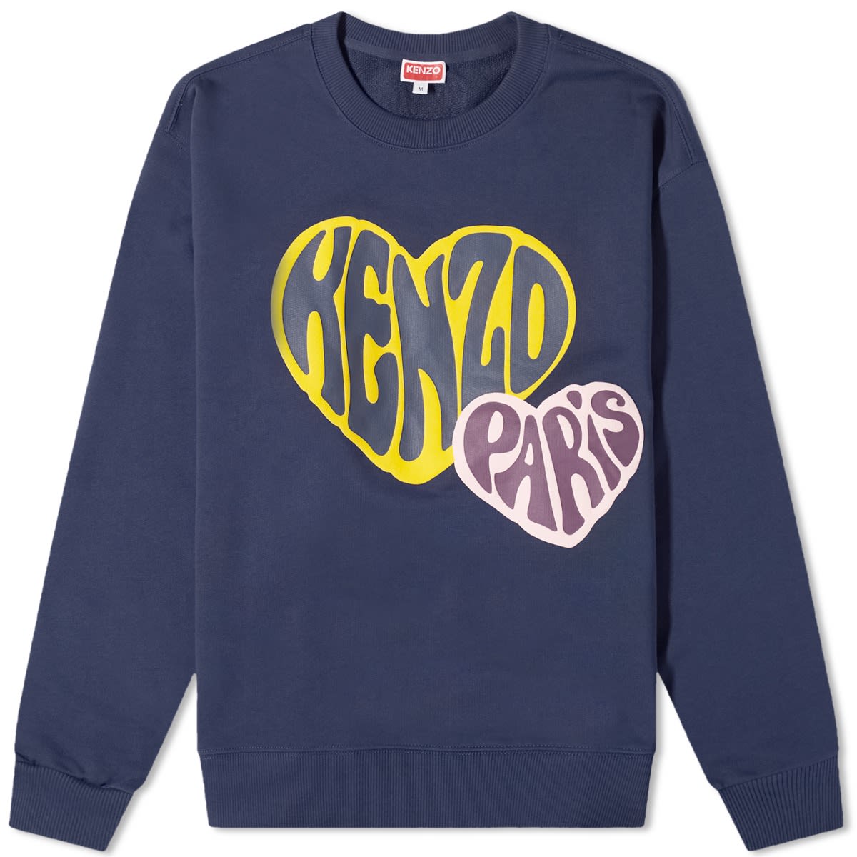Mikina KENZO Hearts Crew Sweat Navy | FD65SW0814MF-77, 0