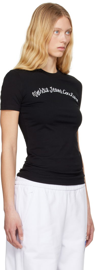 Tričko Versace Versace Jeans Couture Logo T-Shirt Čierna | E78HAHC08_ECJ02C, 1